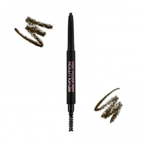 Makeup Revolution Duo Brow Pencil Medium Brown 0.15g