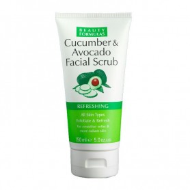 Beauty Formulas - Cucumber & avocado Facial Scrub - Refreshing