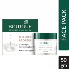 Biotique Bio Milk Protein Whitening and Rejuvenating Face Pack For All Skin Types (50GM)